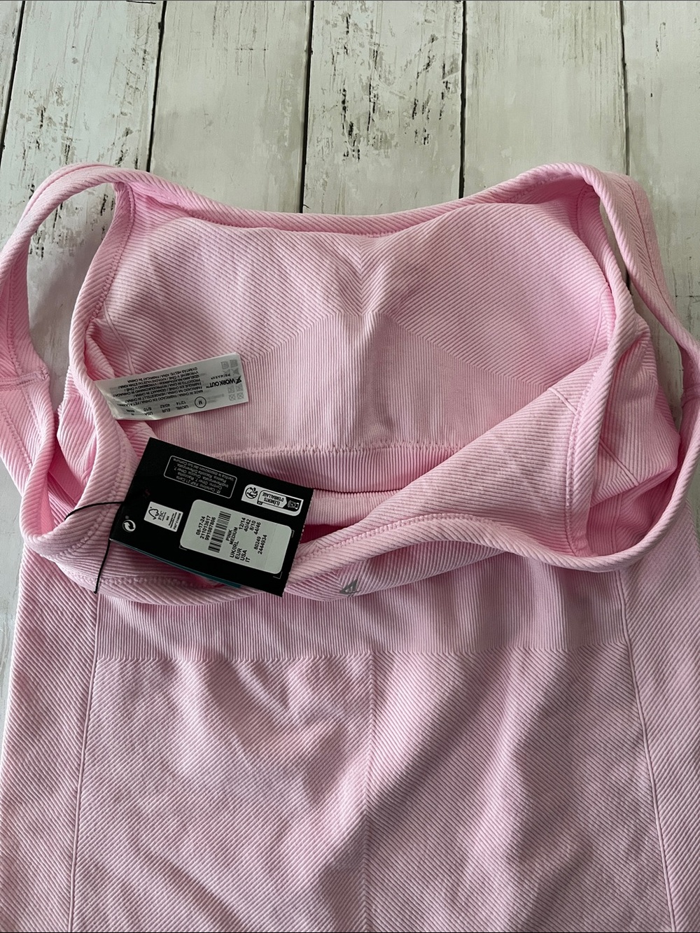 Primark Light Pink Ribbed Tank Romper - Picture 3 of 4